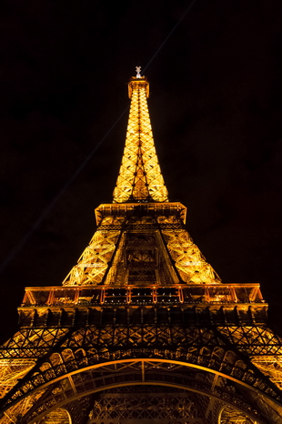 Фотографии Парижа (Франция). Ночной Париж. Эйфелева башня