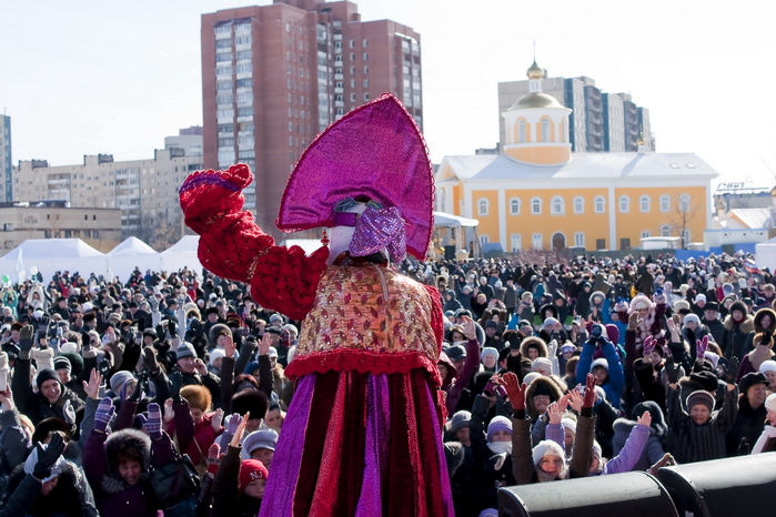 Народные гуляния Масленица 2013 в Красногвардейском районе Санкт-Петербурга